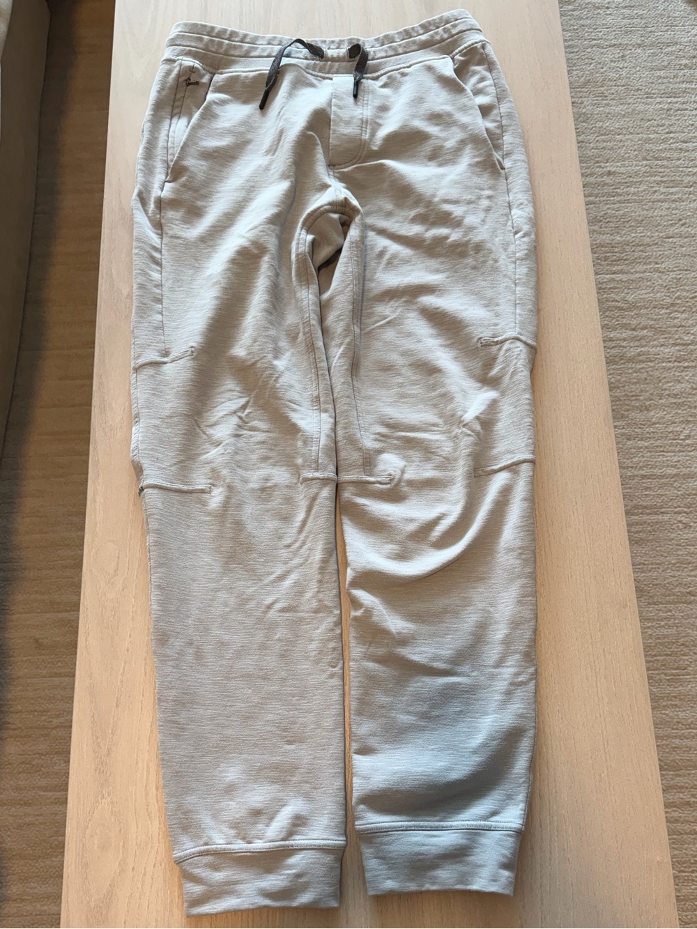 Light Gray Lululemon Knit Jogger Pants